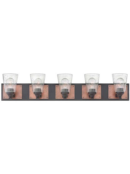 Jackson 5-Light Bath Sconce in Buckeye Bronze.